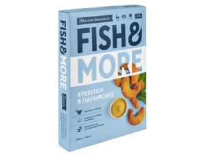 Креветки королевские в панировке 21-25 Fish More свежемороженые
