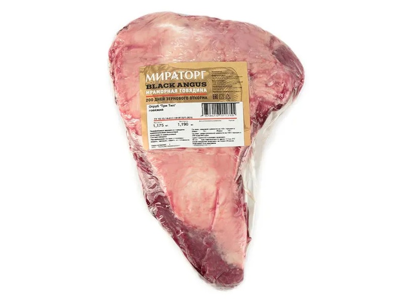 Отруб Три Тип говяжий Black Angus свежемороженый