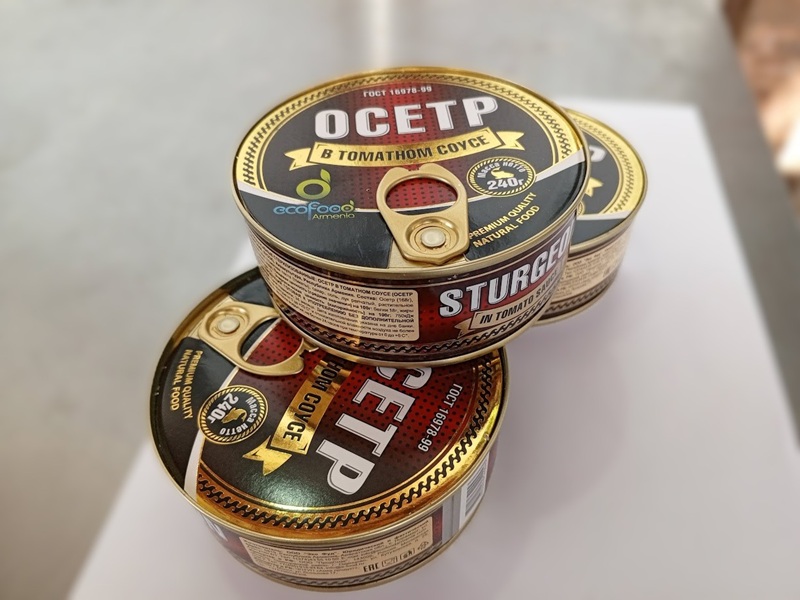 Осетр в томатном соусе жб