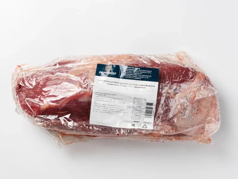 Говядина филей наружной части бедра глазной мускул Primebeef Eye of Round, 171C свежемороженый