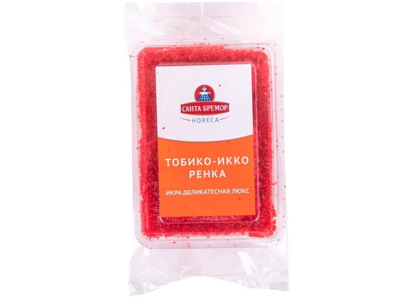 Икра Тобико икко ренка красная Санта-Бремор замороженная