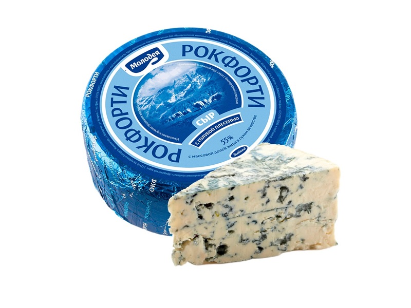 Сыр Рокфорти с голубой плесенью 55%